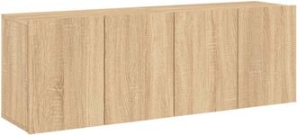 vidaXL TV Cabinets Wall-mounted 2 pcs Sonoma Oak 60x30x41 cm vidaXL