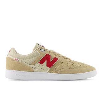 New Balance Unisex NB Numeric Brandon Westgate 508 in Beige/Rossa, Pelle Scamosciata/Rete, Taglia 40.5