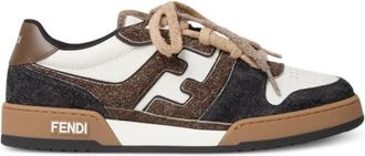 Fendi Brown Logo Sneakers
