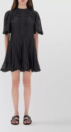 Isabel Marant lace trim pleated dress