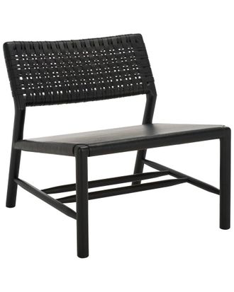 Safavieh Couture Valdina Woven Leather Accent Chair