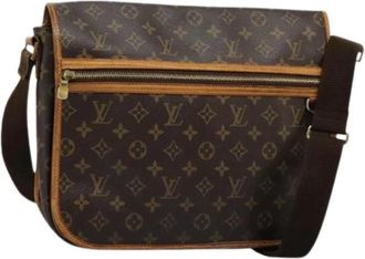 Louis Vuitton Tweedehands Canvas Louis Vuitton tassen - Dames - Vintage Schoudertas - Bruin - ONE Size - Vintage
