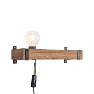 Lindby L&aacute;mpara De Pared sverina En Marr&oacute;n Madera - Lindby