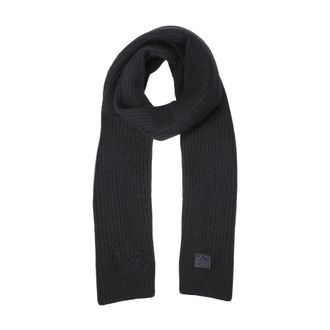 Pinko Winter Scarves, female, Black, ONE SIZE, Cashmere Scarf Solid Color Stitched Edges