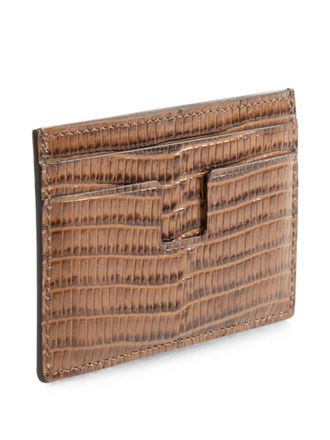 Tom Ford Mens Wallet T Line Brown Calf Leather & Cardholders