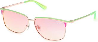 Guess GU00133 95U Womens Sunglasses Gold Size 56