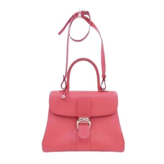 Delvaux Pre-owned Leren Handtas - Dames - Pre-owned - Roze - Maat: ONE Size Leer