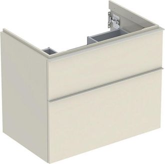 Keramag Geberit Icon Mueble Bajo Lavabo, 2 Cajones, 74x61,5x47,6 Cm