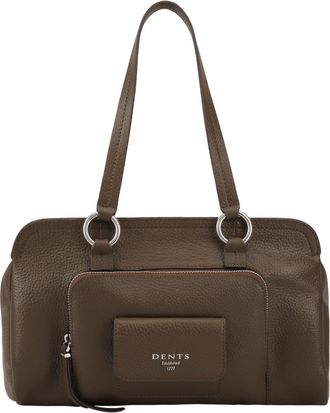 Dents Womens Haworth Leather Shoulder Bag - Green - One Size