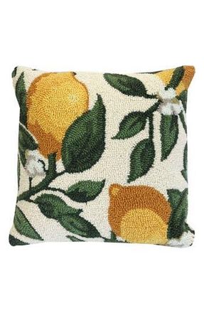 R16 Home Lemon Vine Accent Pillow in Cream Green at Nordstrom Rack, Size 18X18