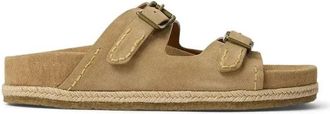Polo Ralph Lauren Turbach Su&egrave;de Clog Sandaal - Heren - Sandalen - Groen - 41 EU - Su&egrave;de - Schoenen