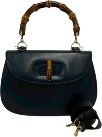Gucci Pre-owned Vintage Borsa a Spalla in Bamboo - - Pre-owned - Donna - Blu - ONE SIZE