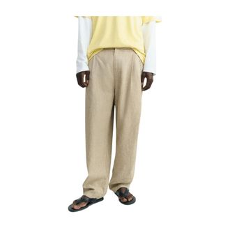 Thinking Mu Heren, Broeken, Beige, Maat: W40