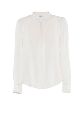 C&acirc;llas Milano Olympia Silk Blouse in Ivory at Nordstrom, Size 14