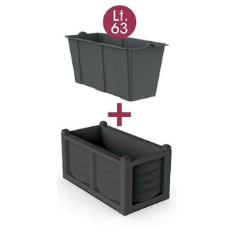 Bama Kit de macetero efecto hierro forjado