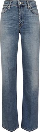 7 For All Mankind Lotta Jeans - Dames - Regular Fit Jeans - Blauw - W29 - Katoen - Jeans