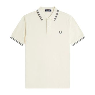 Fred Perry Polo Shirts, male, White, Size: XL M3600 Polo