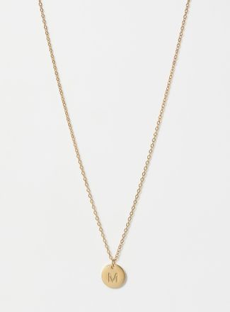 Simons Womens Alphabet character medallion chain