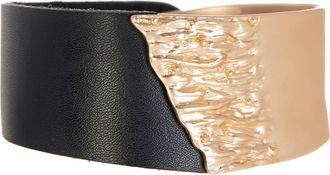Saachi Wild Ways Metal & Leather Bracelet in Gold at Nordstrom Rack