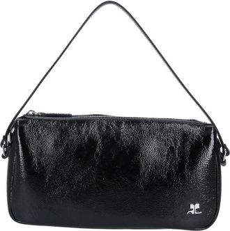Courr&egrave;ges Black Three Sixty Nubuck Shoulder Bag