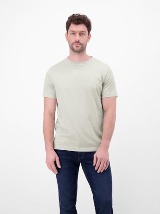Lerros T-Shirt LERROS T-Shirt mit Rundhalsausschnitt, Herren, Gr. XXL, pearl grau, 100% Baumwolle, Rundhals, Shirts T-Shirt, Herren Shirt aus 100% Baumwolle,