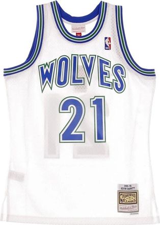Mitchell & Ness Sportswear, male, Multicolor, Size: S Vintage Basketball Jersey Kevin Garnett 1995