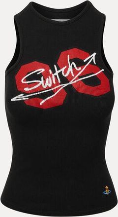 Vivienne Westwood 96 Switch 90s Vest Rib Jersey Black XS Unisex