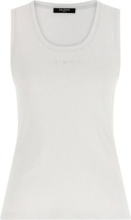 Balmain Mujer, Camisetas, Blanco, Talla: M