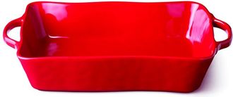 Certified International Berry Red Medium Rectangular Baker