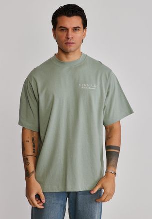 Siksilk Mens Green Graphic T-Shirt XXL