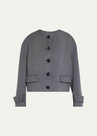 Veronica Beard Elaris Virgin Wool-Blend Crop Jacket