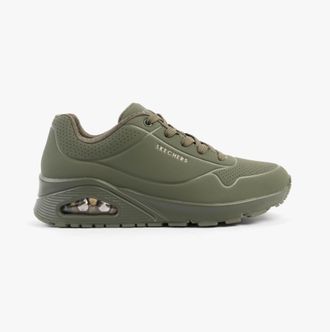Skechers Uno - Stand On Air Womens Trainers Olive - Green - Size UK 4.5