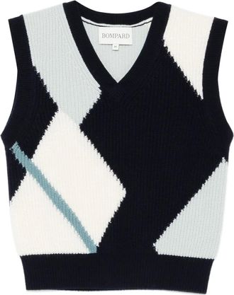 Eric Bompard Maglione smanicato - Blu