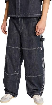 adidas Loose Fit Worker Jeans in Indigo Denim at Nordstrom, Size 34