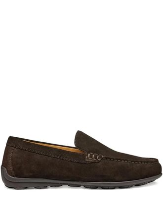Geox Spherica EC16 loafers - men - Leather/Leather/Fabric/Other fibres/Other fibres/Rubber - 40 - Brown