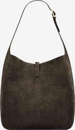 Saint Laurent Womens Shoulder Bag Le 5 &Agrave; 7 Pinecone Suede