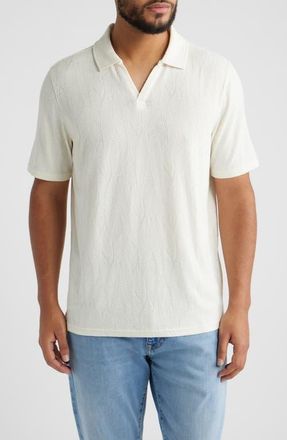 Johnston & Murphy Sedona Performance Polo in Ivory Frond at Nordstrom, Size Xxx-Large