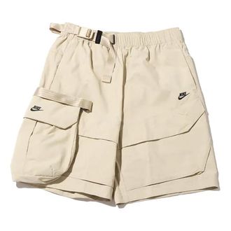 Nike Mens Nike Solid Color Brand Logo Cargo Casual Shorts Brown DM5593-206