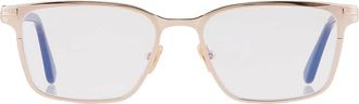 Tom Ford Blue Light Block Rectangular Mens Eyeglasses FT5733-B 028 53