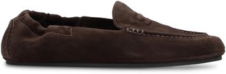 Celine Mens Loafers Dark Brown Suede Calf