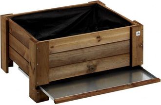 Alce Cubeta Met&aacute;lica De 75,5 X 58,8 Cm Para Jardiner&iacute;a Grande Alce