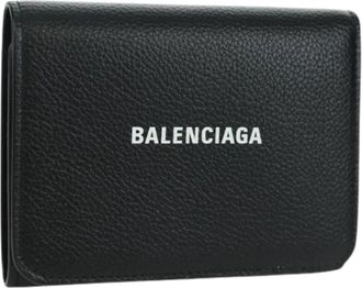 Balenciaga Pre-owned Vintage Trifold Wallet - Dames - Vintage Accessoires - Zwart - ONE Size - Leer - Vintage
