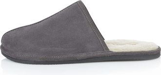 Silver Street London Mens Smithfield Suede Leather Slipper - Grey 12