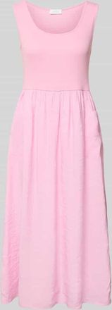 Rich & Royal Midikleid aus Modal-Mix mit aufgesetzten Taschen in Rosa, Gr&ouml;&szlig;e XL
