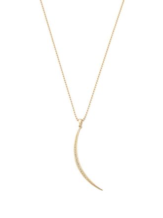 Mizuki 14kt gold diamond and pearl pendant necklace
