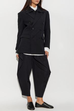 Pleats Please Issey Miyake Wide-leg Pleated Trousers, Womens, Black