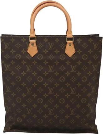 Louis Vuitton Tweedehands Canvas Louis Vuitton tassen - Dames - Vintage Shopper - Bruin - ONE Size - Leer - Vintage