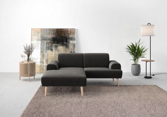 ANDAS Ecksofa »Swift Scandic Design, komfortabler Federkern, Breite 192cm, L-Form« Federkern-Polsterung, B/T/H: 192/83/176 cm