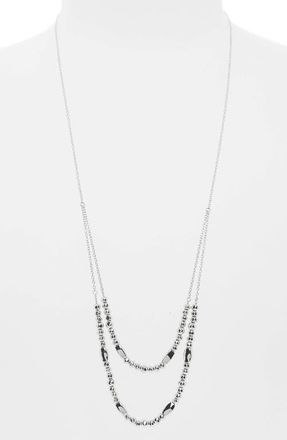 Gorjana Kellen Adjustable Layer Necklace in Silver at Nordstrom