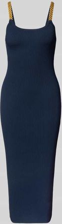 Michael Kors Midikleid mit tiefem Rundhalsausschnitt in Marine, Gr&ouml;&szlig;e XL